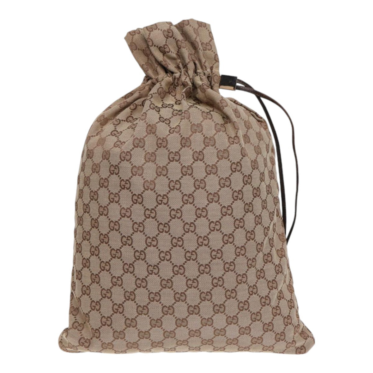 GUCCI Drawstring Bag GG Canvas Beige 014 1135 hk1558