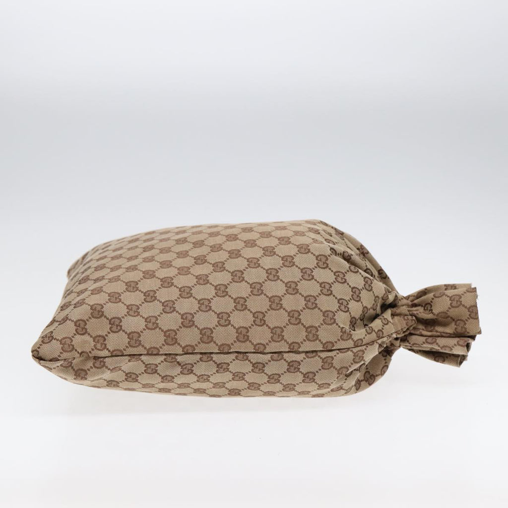 GUCCI Drawstring Bag GG Canvas Beige 014 1135 hk1558