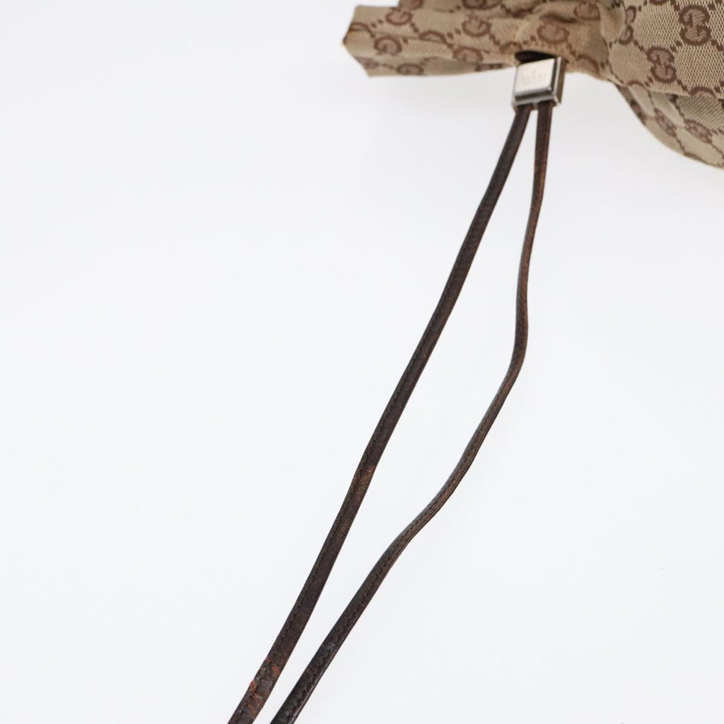GUCCI Drawstring Bag GG Canvas Beige 014 1135 hk1558