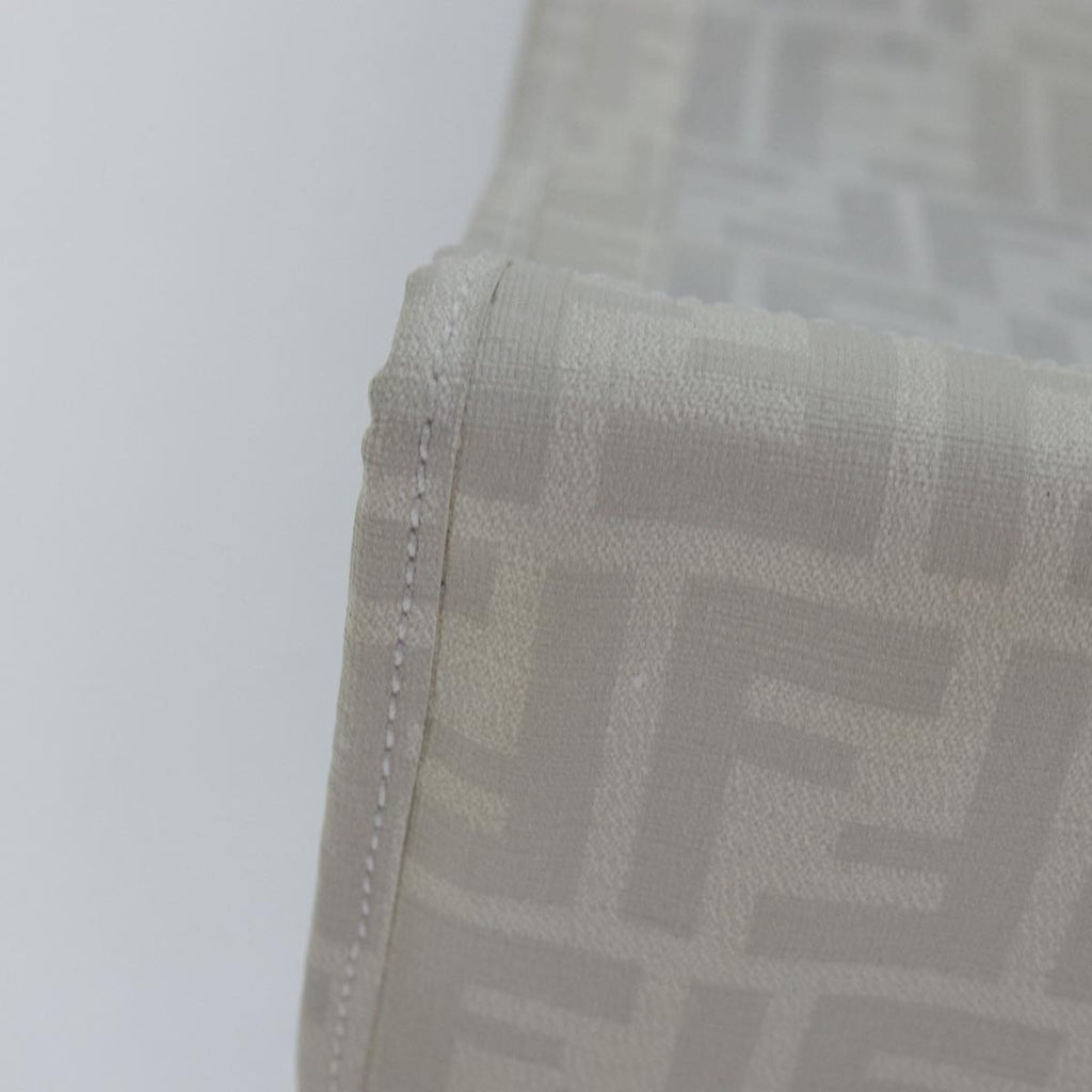 FENDI Tote Bag Nylon White Silver hk1586