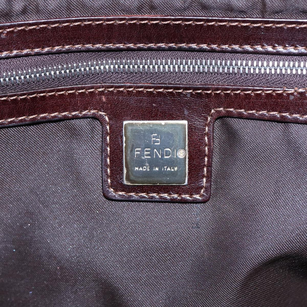 FENDI Shoulder Bag Denim Navy Silver hk1587