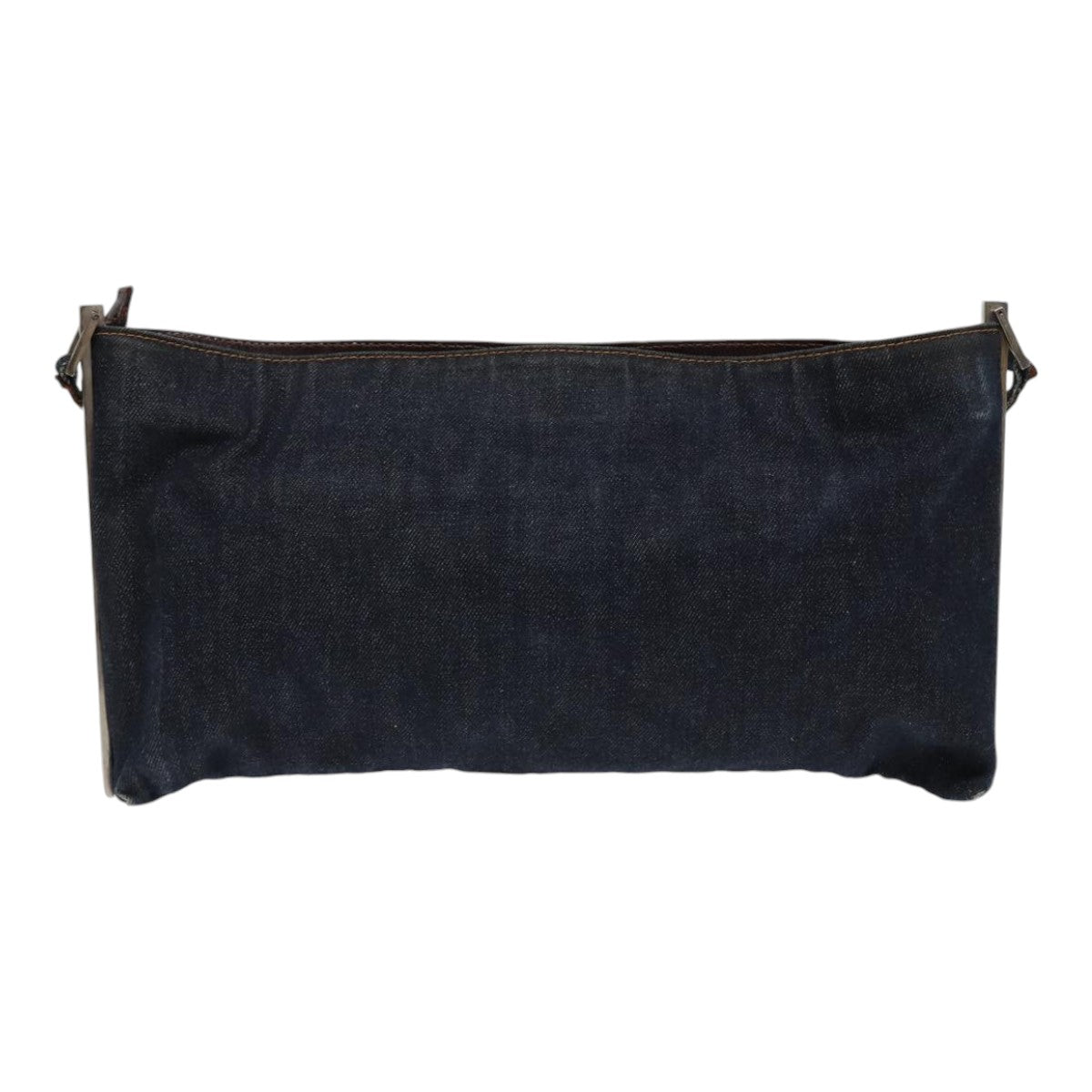 FENDI Shoulder Bag Denim Navy Silver hk1587