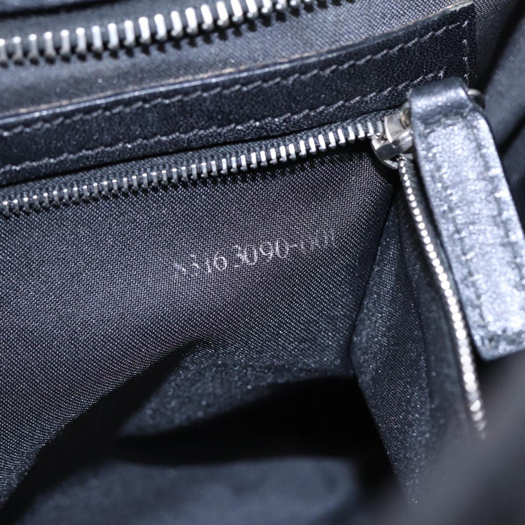 FENDI Zucca Canvas Hand Bag Black Silver hk1588