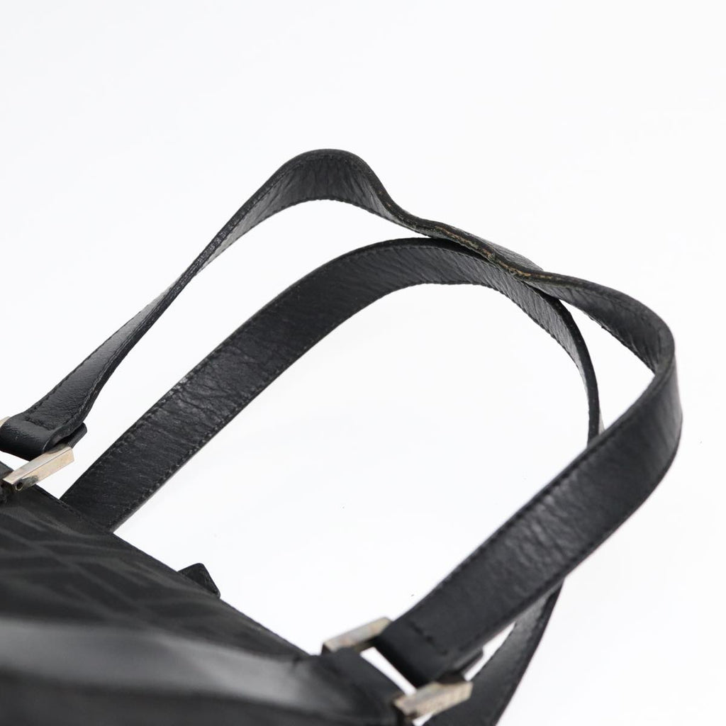 FENDI Zucca Canvas Hand Bag Black Silver hk1588