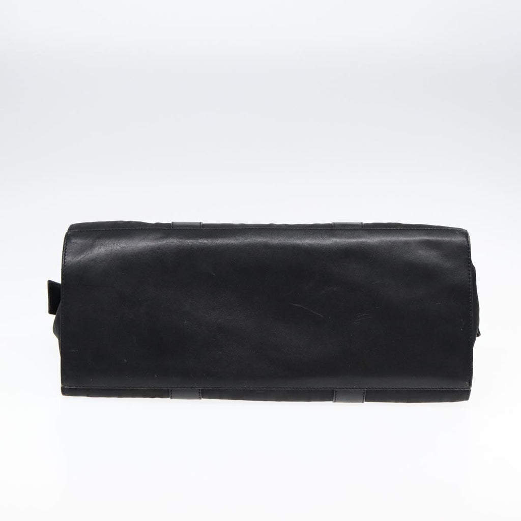FENDI Zucca Canvas Hand Bag Black Silver hk1588