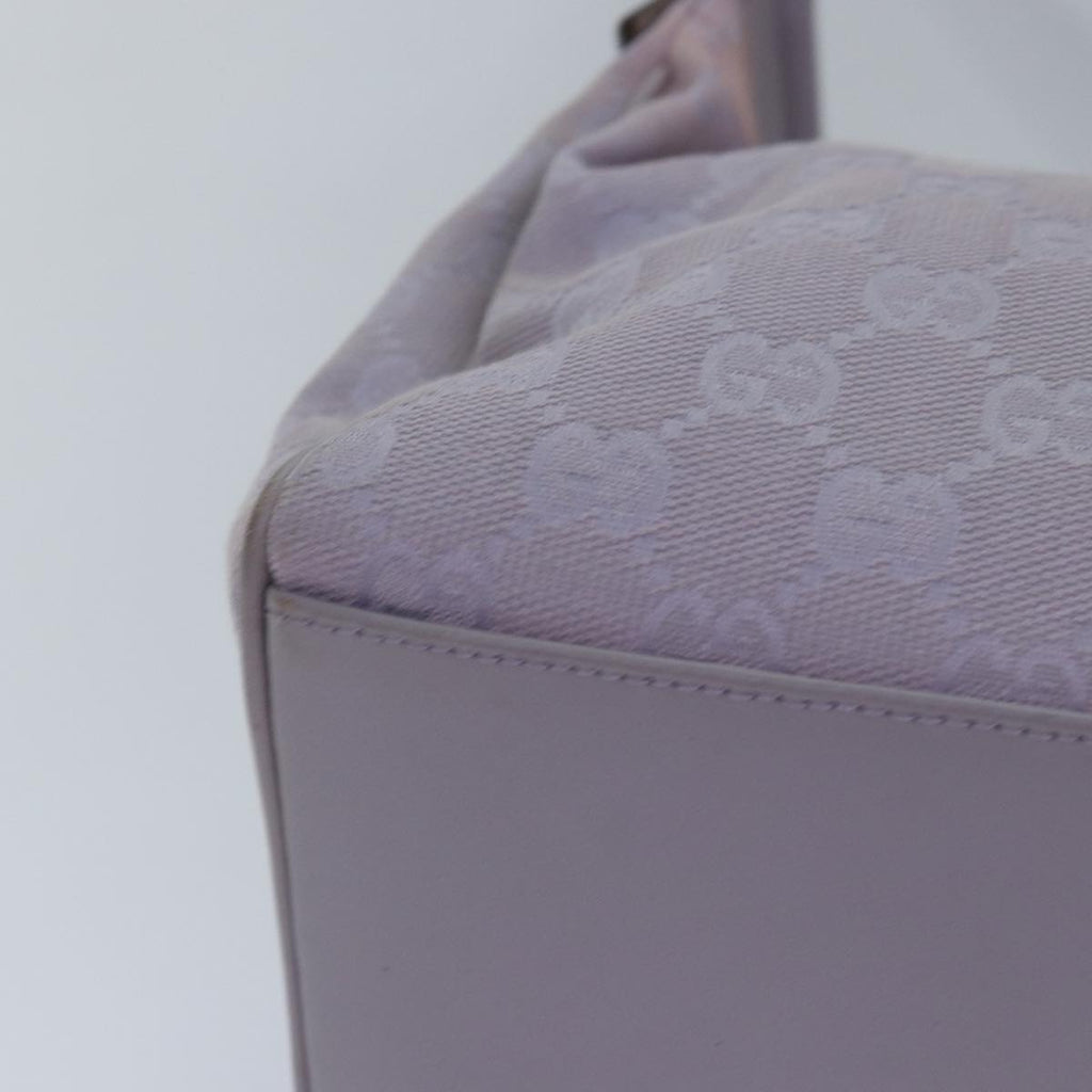 GUCCI GG Canvas Shoulder Bag Purple Gold 92699 hk1631