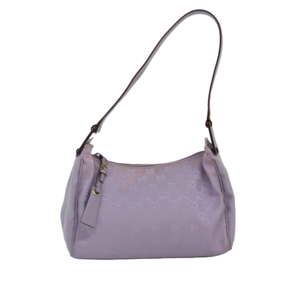 GUCCI GG Canvas Shoulder Bag Purple Gold 92699 hk1631
