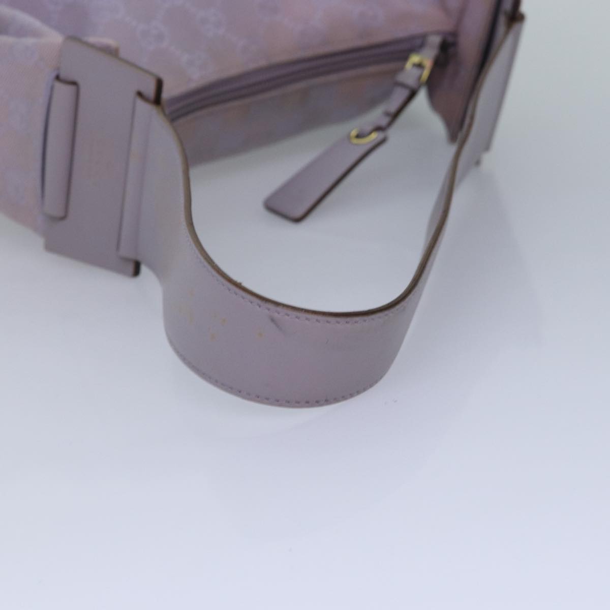 GUCCI GG Canvas Shoulder Bag Purple Gold 92699 hk1631
