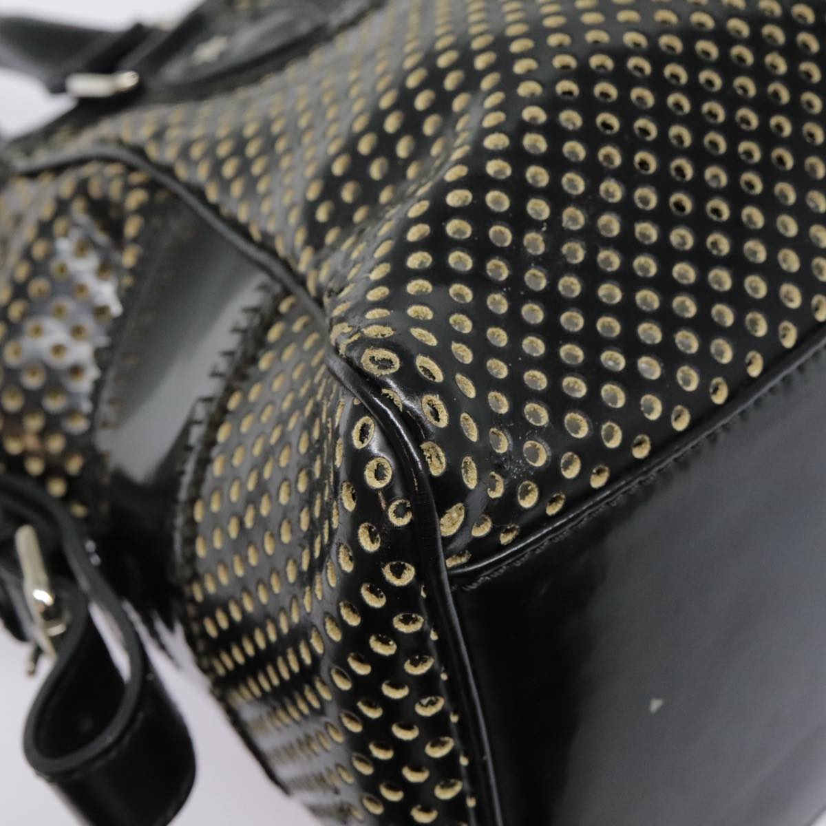FENDI Hand Bag Enamel Black 8BN157 hk1661