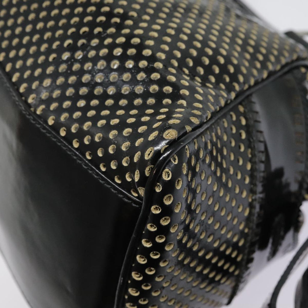 FENDI Hand Bag Enamel Black 8BN157 hk1661
