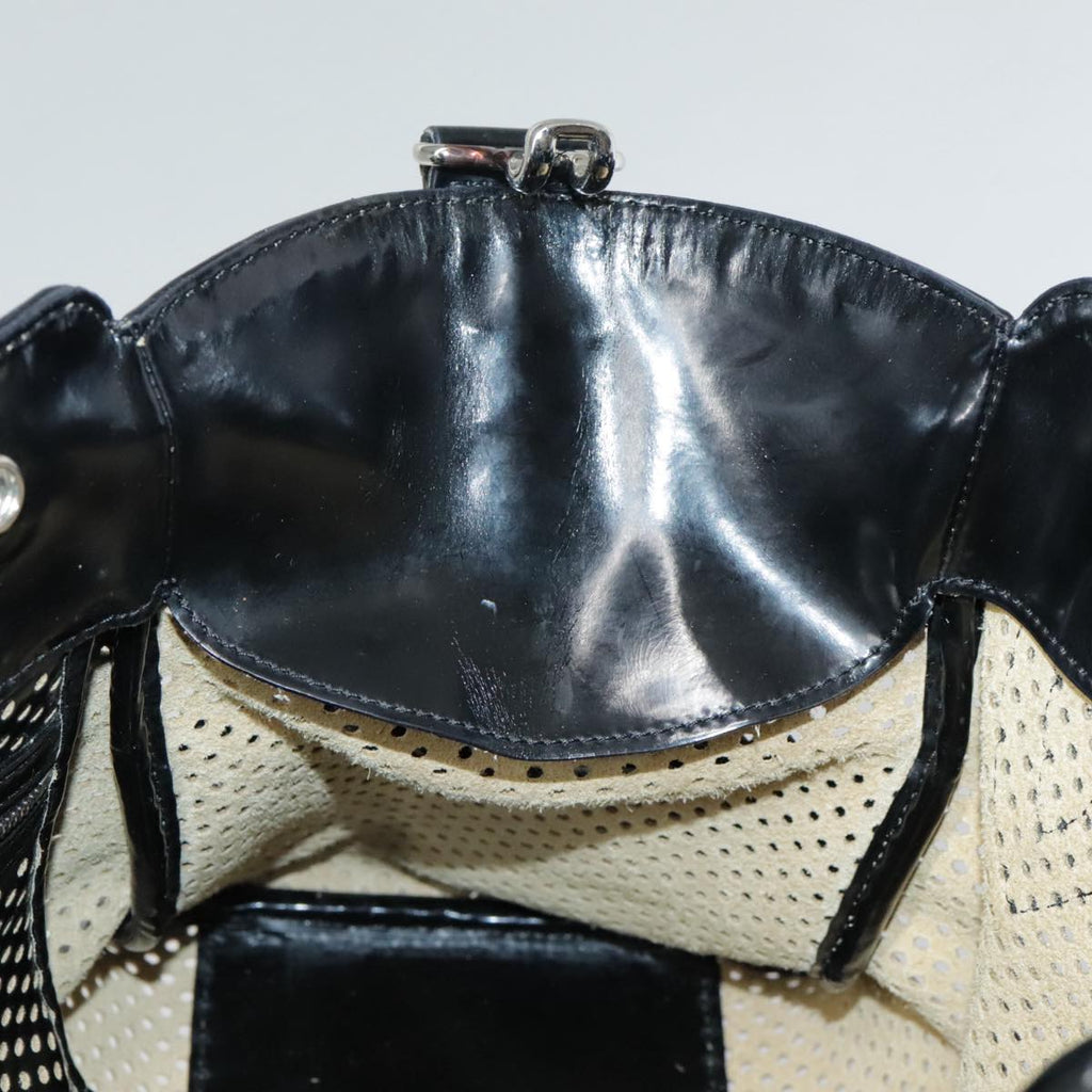 FENDI Hand Bag Enamel Black 8BN157 hk1661