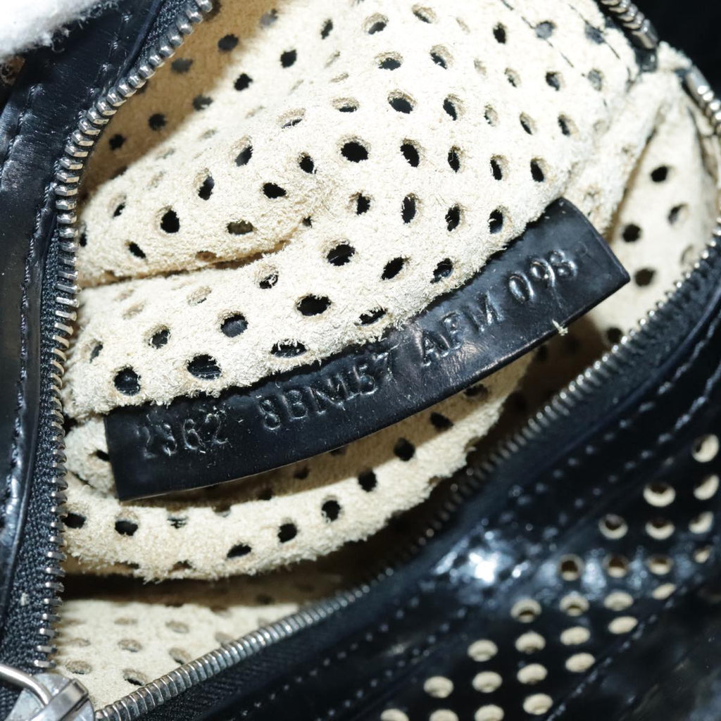 FENDI Hand Bag Enamel Black 8BN157 hk1661