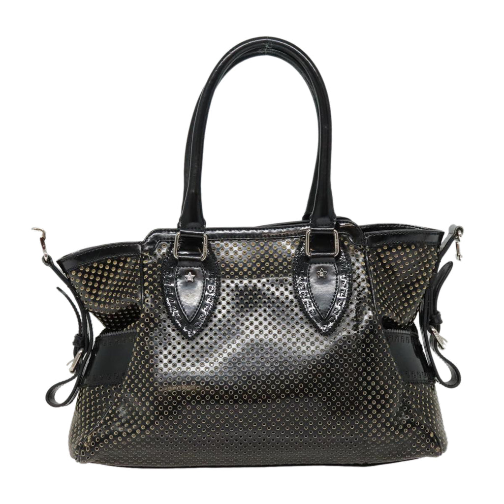 FENDI Hand Bag Enamel Black 8BN157 hk1661