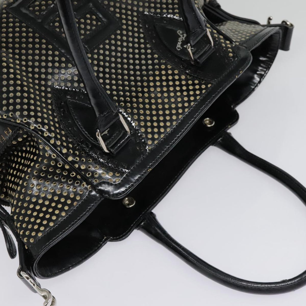 FENDI Hand Bag Enamel Black 8BN157 hk1661