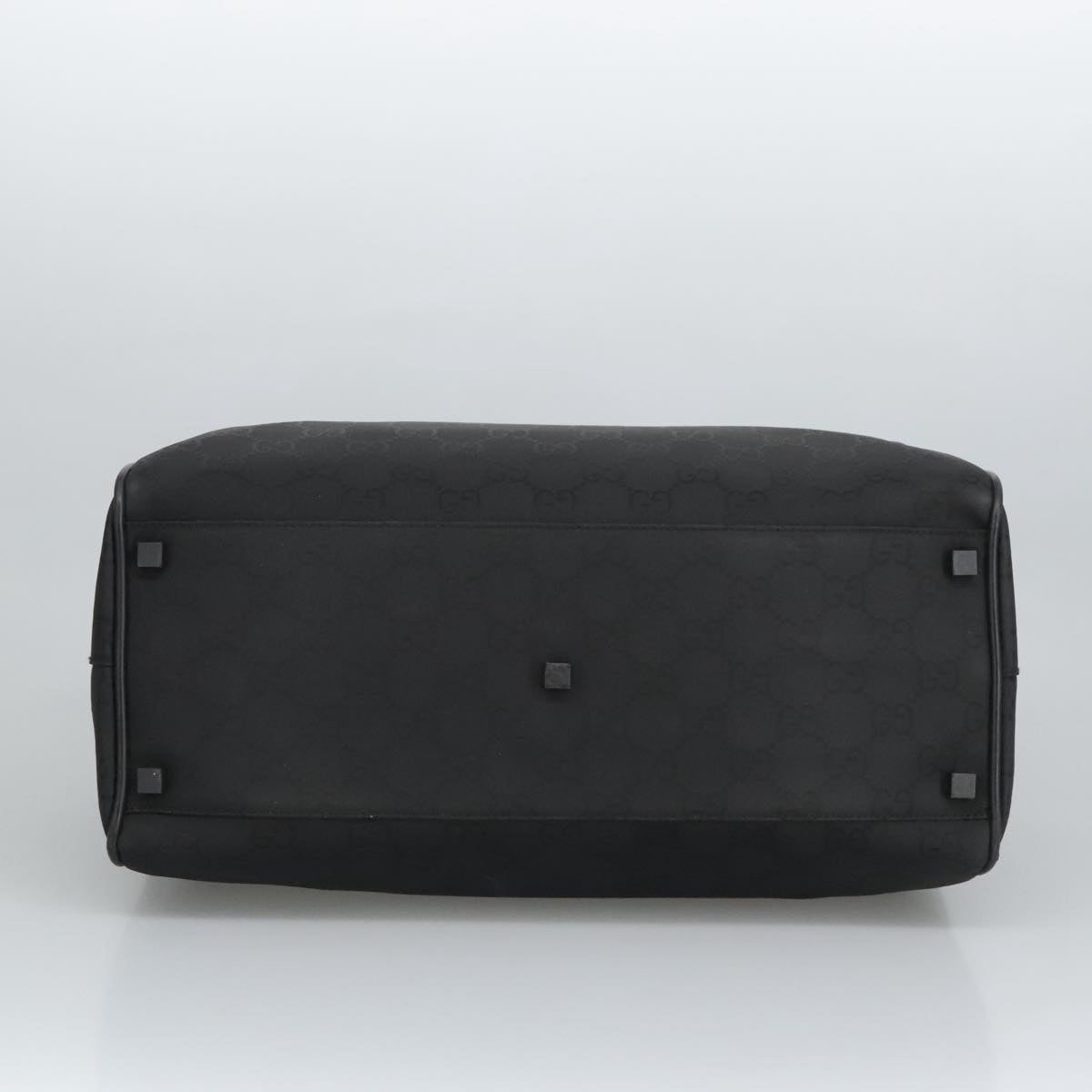 GUCCI GG Canvas Boston Bag Black Silver 012 0383 hk1725