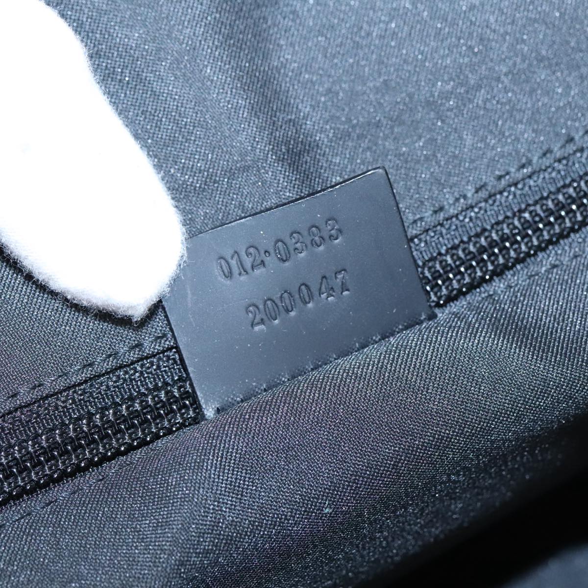 GUCCI GG Canvas Boston Bag Black Silver 012 0383 hk1725