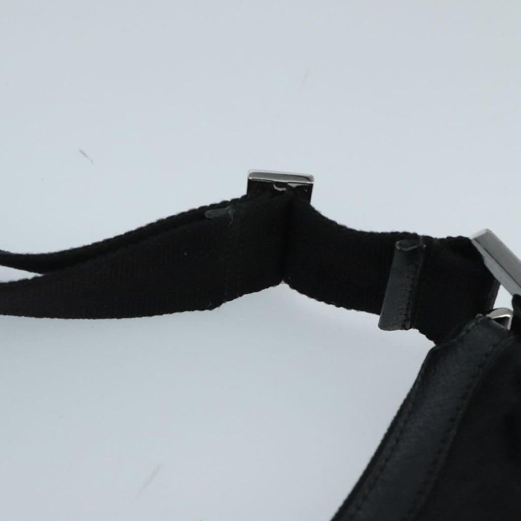 GUCCI GG Canvas Shoulder Bag Black Silver 181092 hk1737