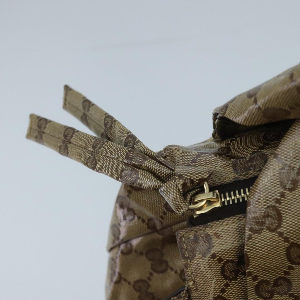 GUCCI GG Crystal Hand Bag Beige Gold 197020 hk1740