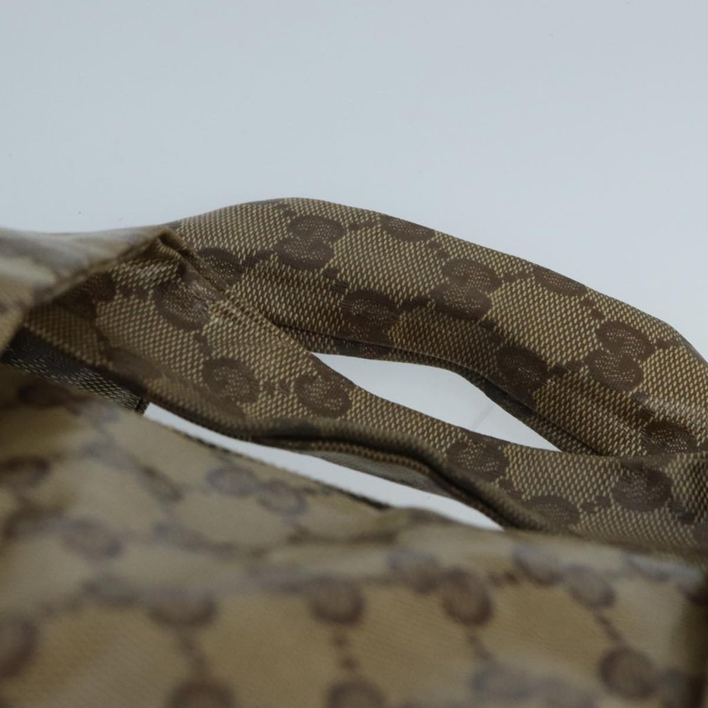 GUCCI GG Crystal Hand Bag Beige Gold 197020 hk1740