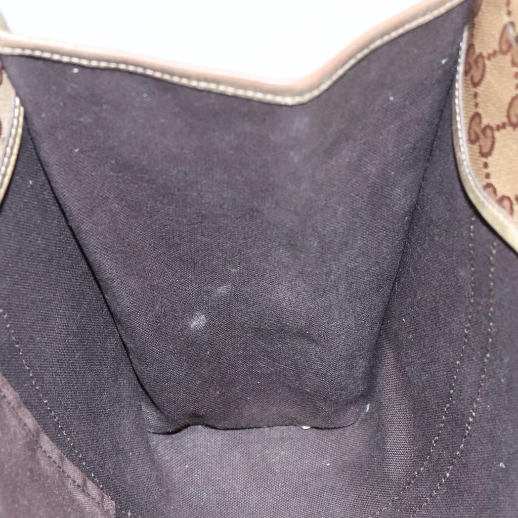 GUCCI GG Crystal Jackie Hand Bag Beige Gold 203494 hk1741