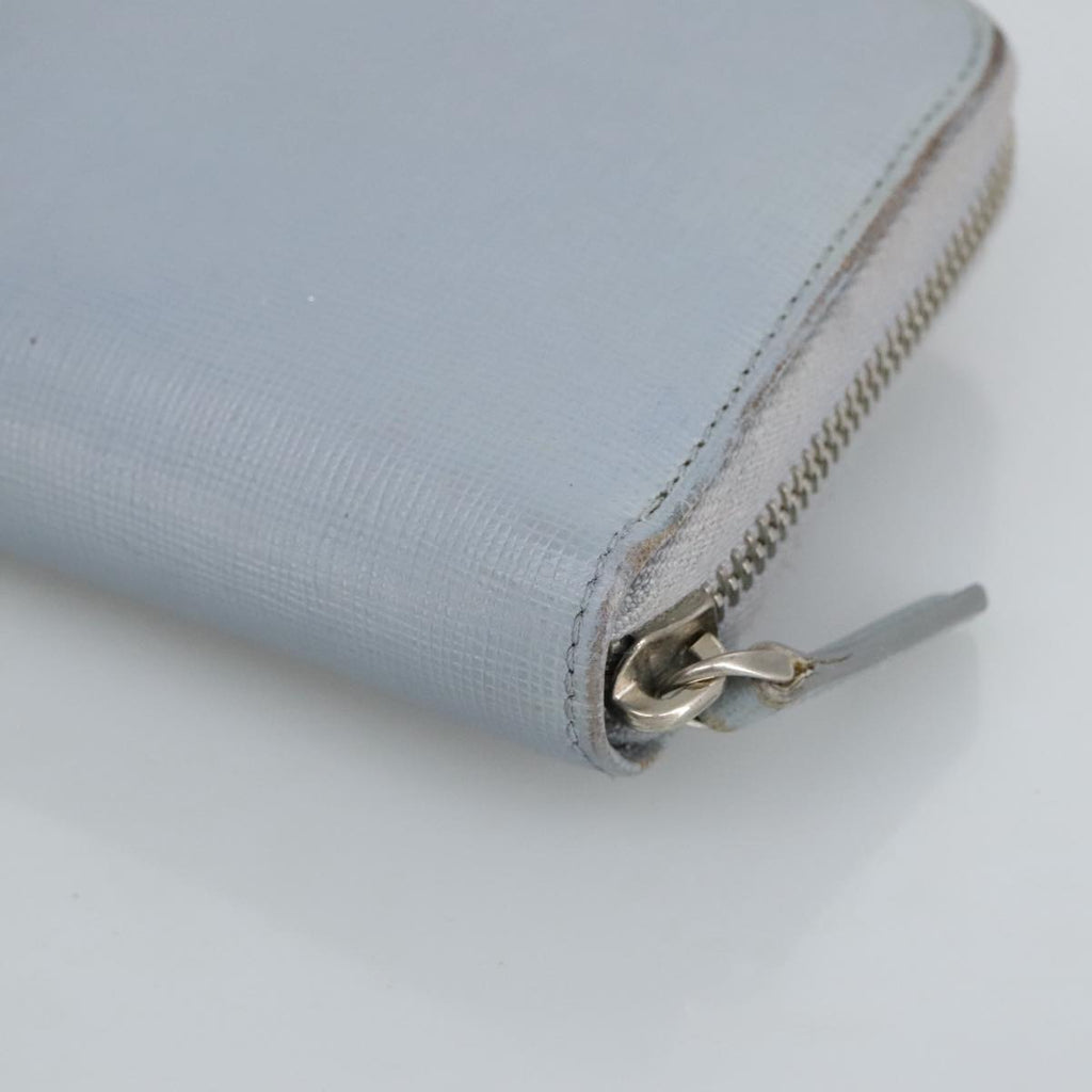FENDI Wallet Leather Light Blue Silver hk1811