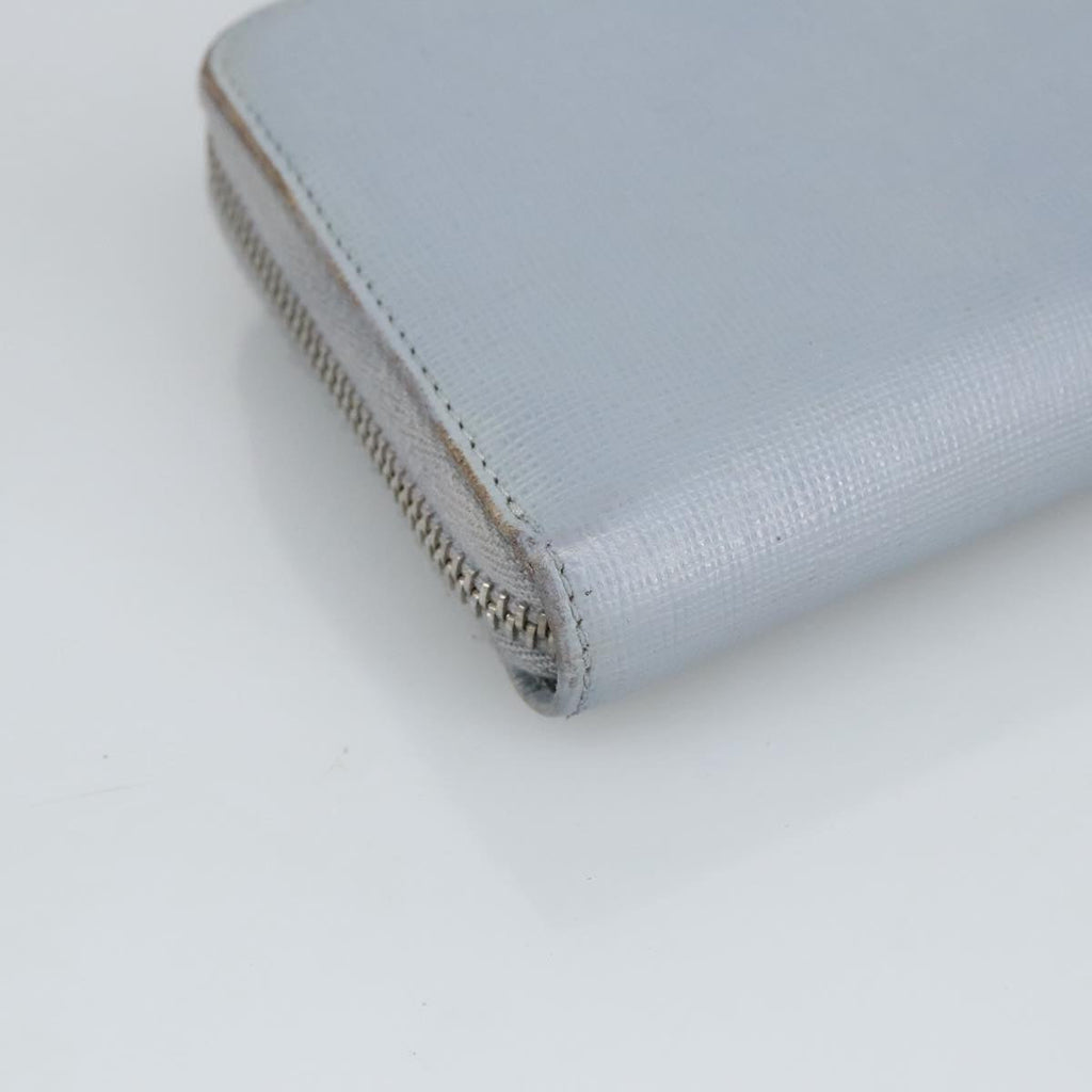 FENDI Wallet Leather Light Blue Silver hk1811
