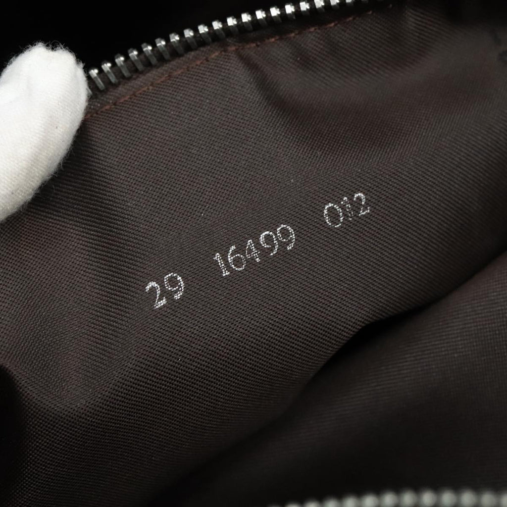 FENDI Zucca Canvas Hand Bag Brown Black hk1925