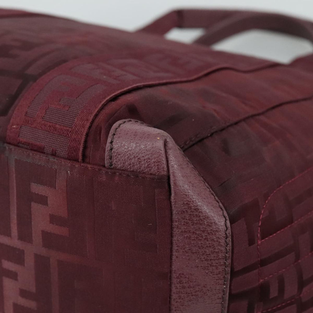 FENDI Zucca Canvas Tote Bag Red hk1926