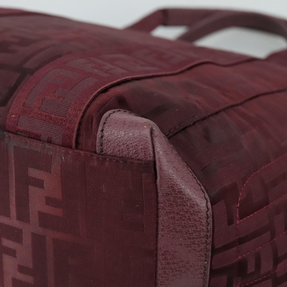 FENDI Zucca Canvas Tote Bag Red hk1926