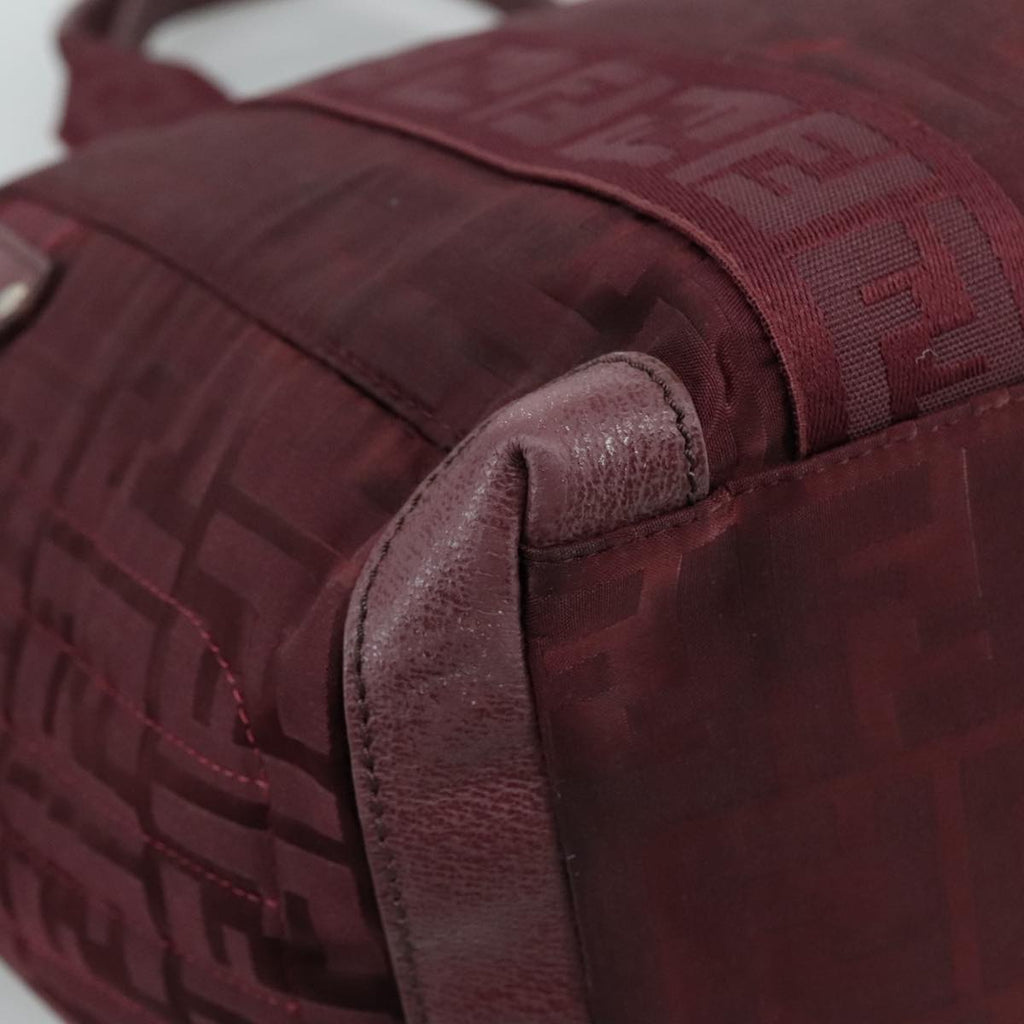 FENDI Zucca Canvas Tote Bag Red hk1926