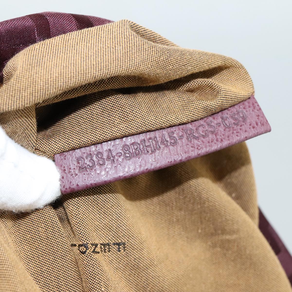 FENDI Zucca Canvas Tote Bag Red hk1926