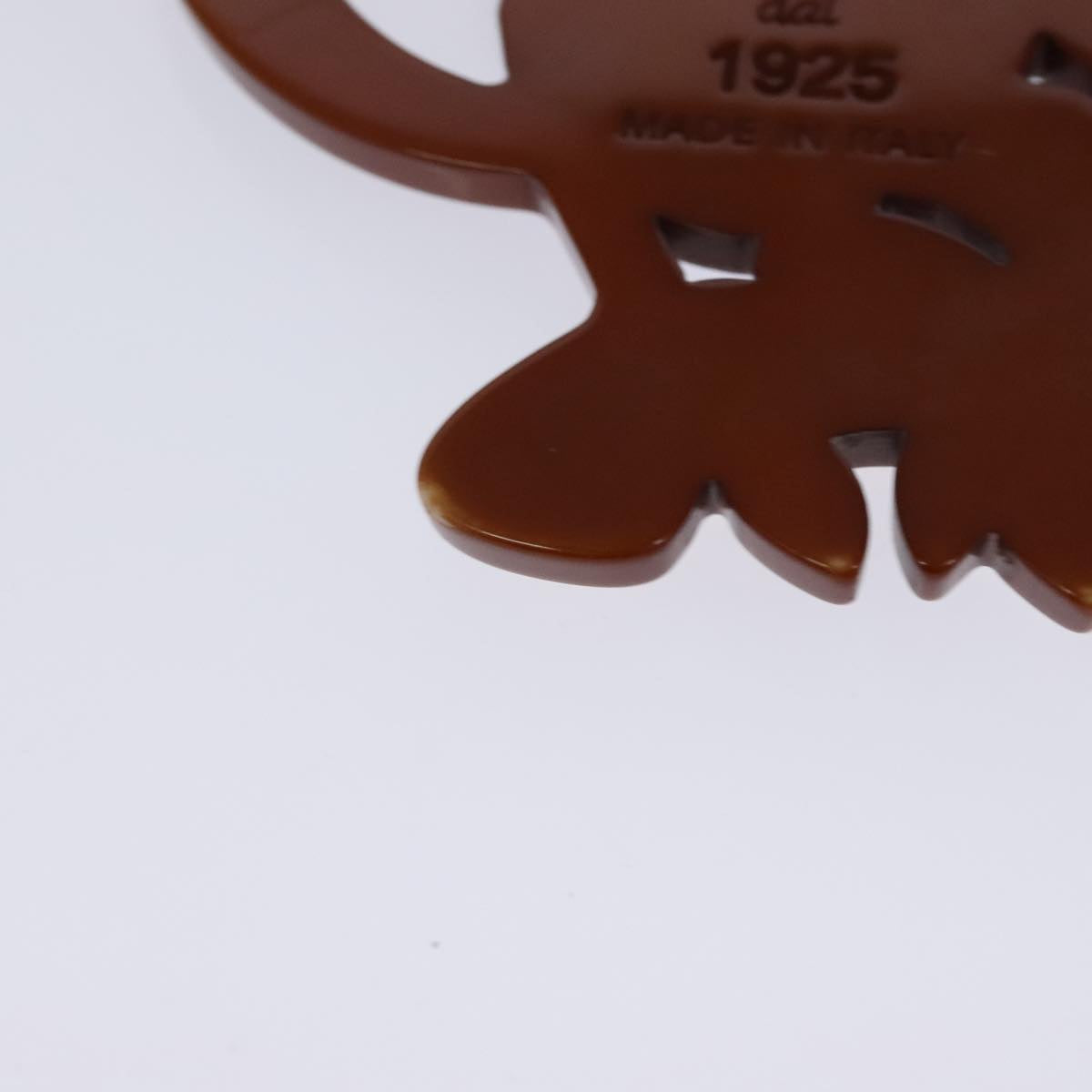 FENDI Key Holder plastic Brown hk1980