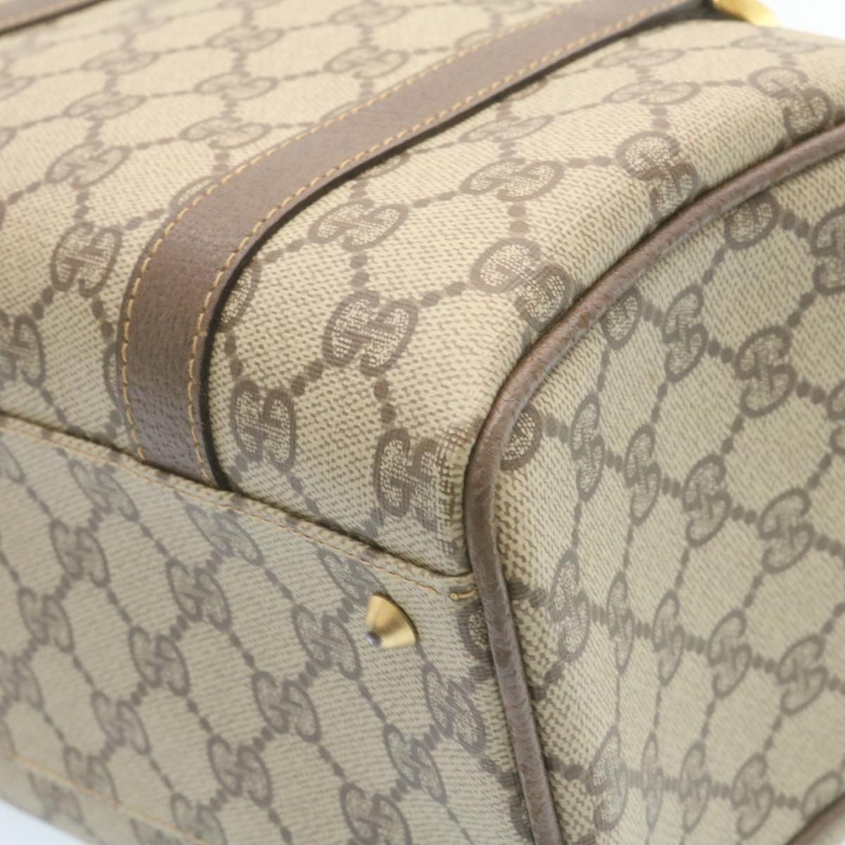 GUCCI GG Canvas Hand Bag Beige hk233