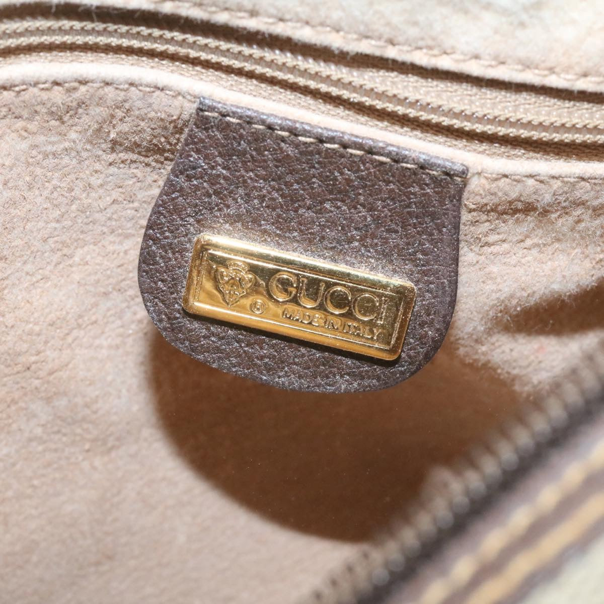 GUCCI GG Canvas Hand Bag Beige hk233