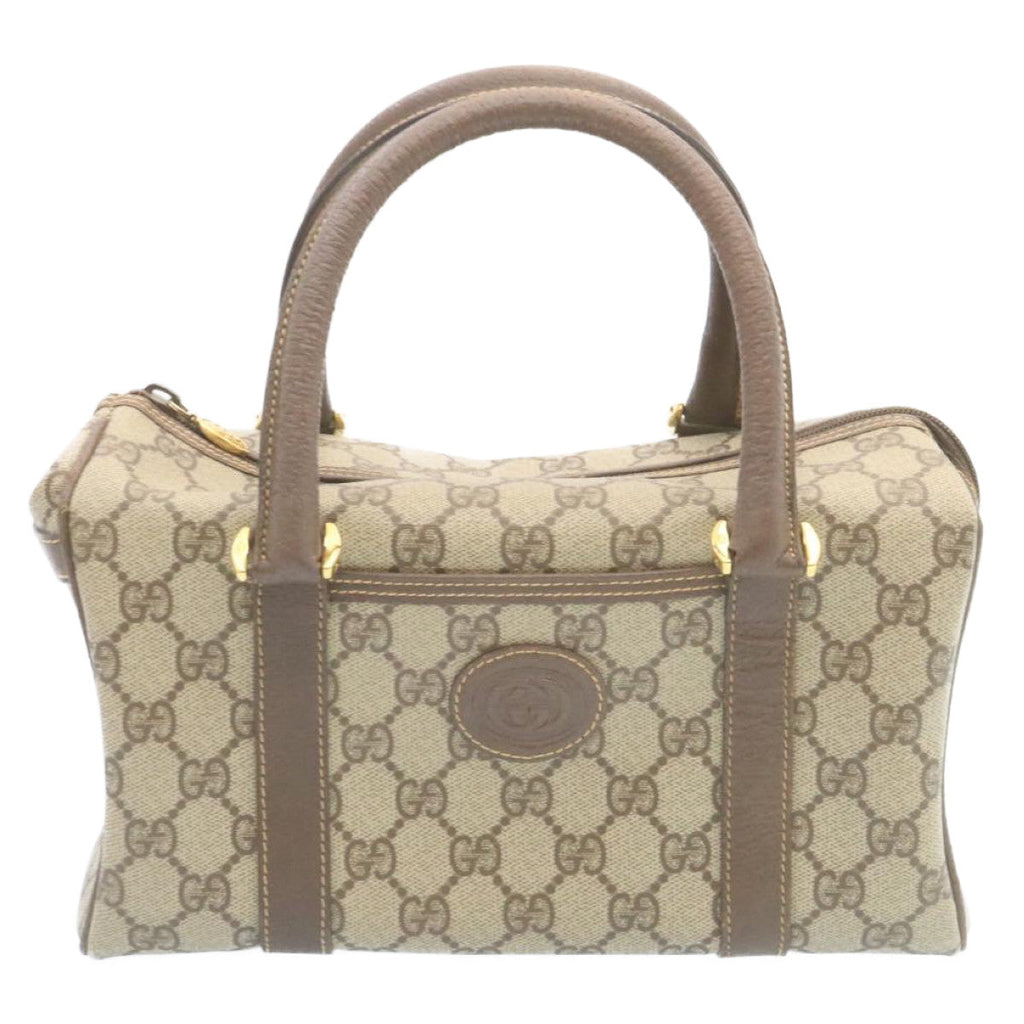 GUCCI GG Canvas Hand Bag Beige hk233