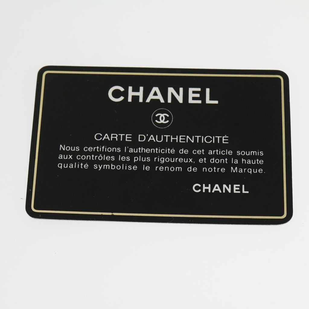 CHANEL Hand Bag Lamb Skin Blue CC hk455A