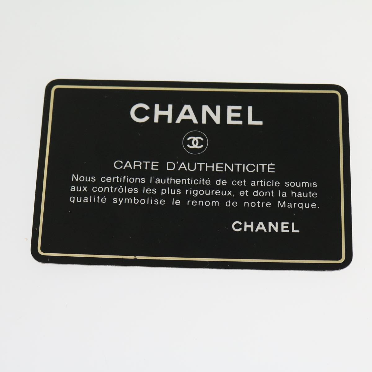 CHANEL Hand Bag Lamb Skin Blue CC hk455A