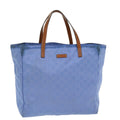 GUCCI GG Canvas Tote Bag Light Blue 282439 hk625