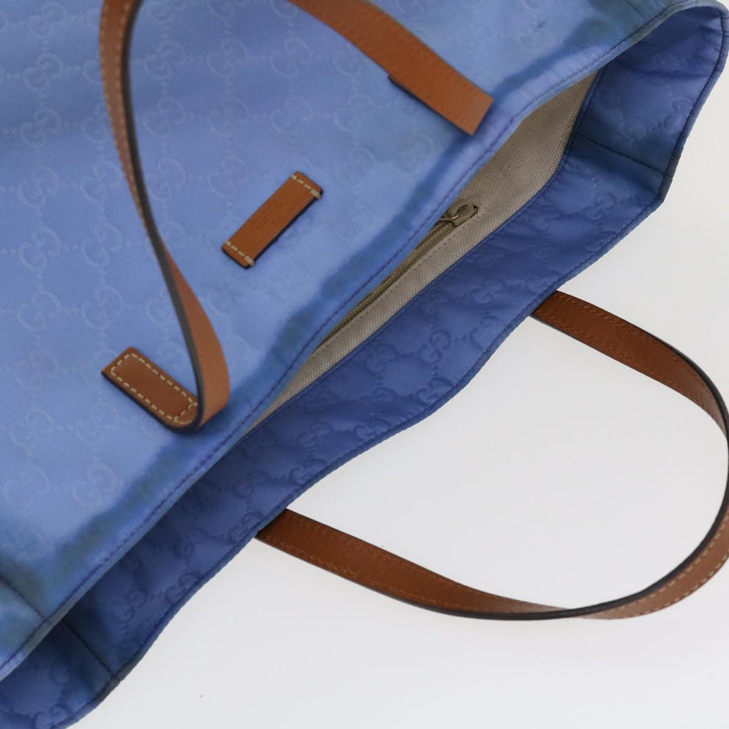 GUCCI GG Canvas Tote Bag Light Blue 282439 hk625