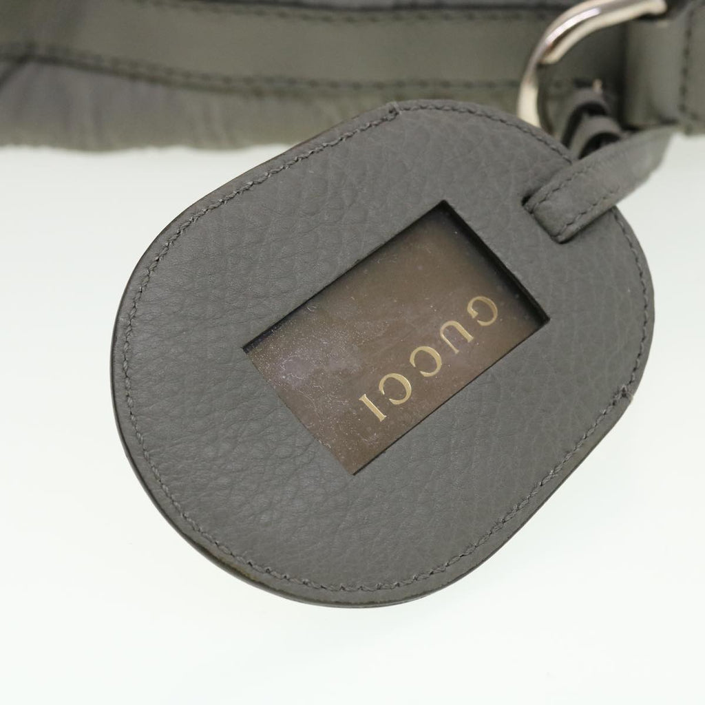 GUCCI GG Canvas Shoulder Bag Gray 241102 hk673