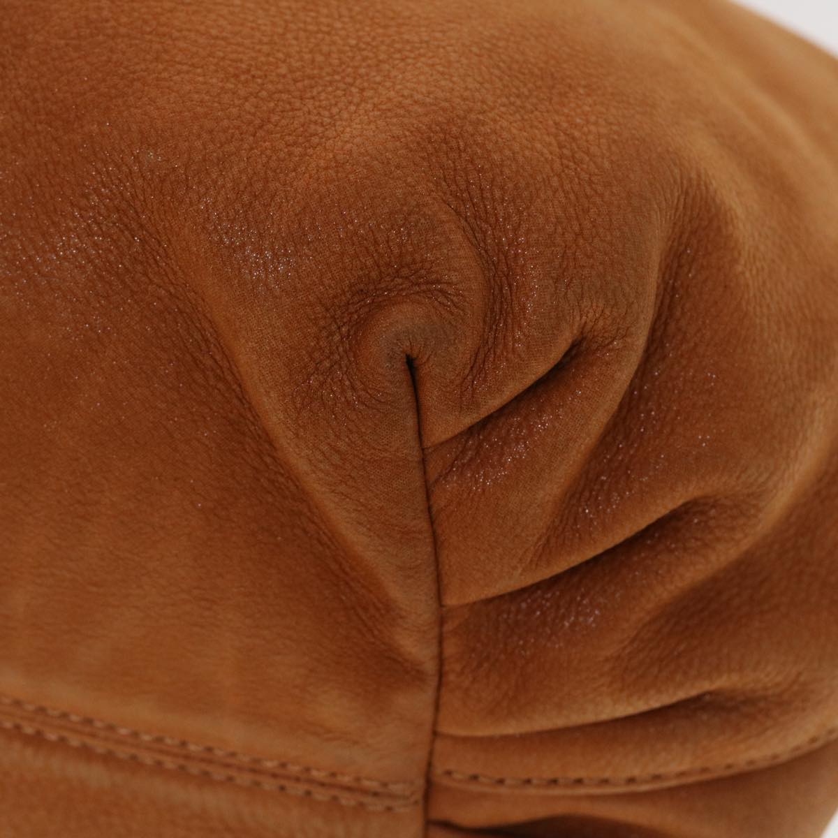 FENDI Tote Bag Leather Brown hk725
