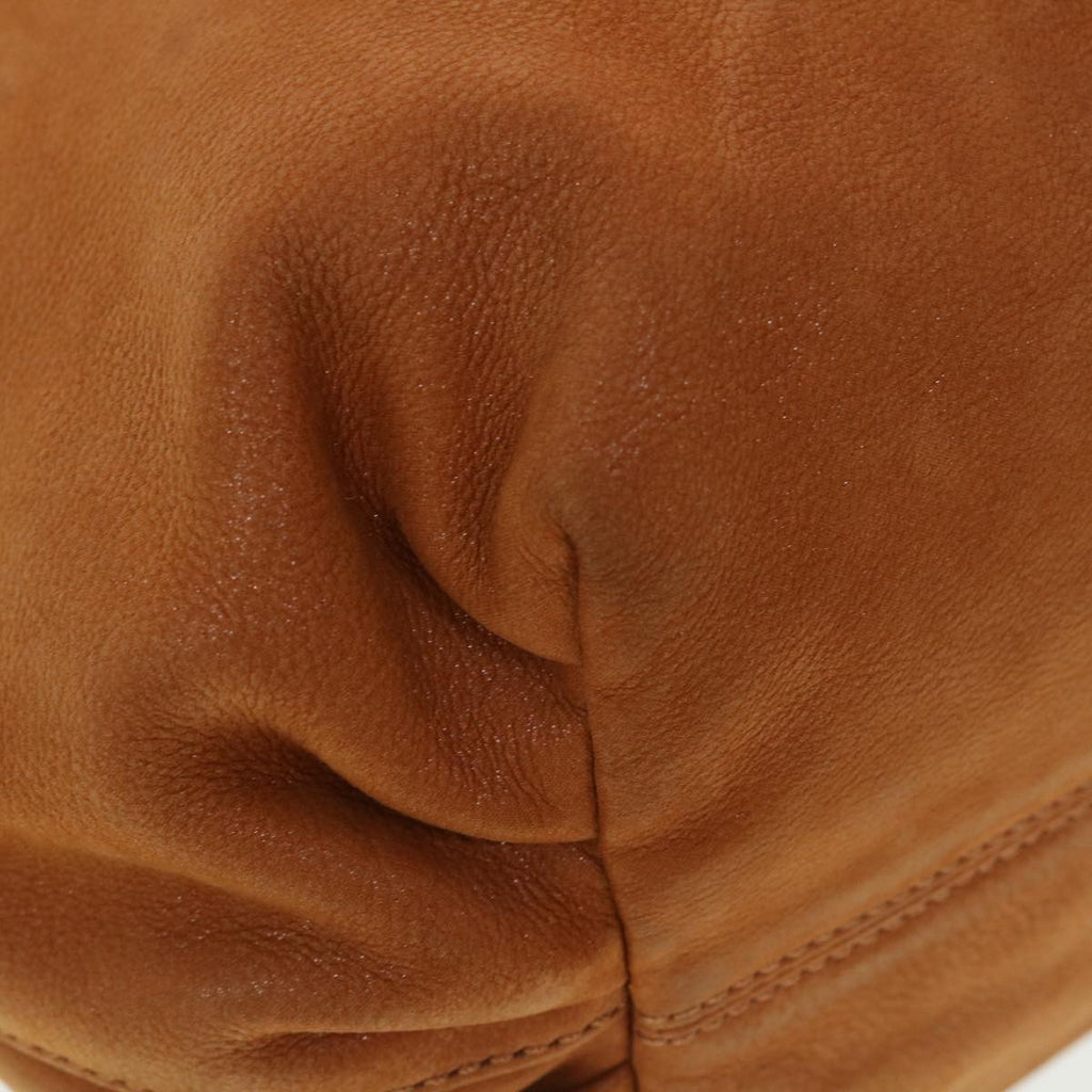 FENDI Tote Bag Leather Brown hk725