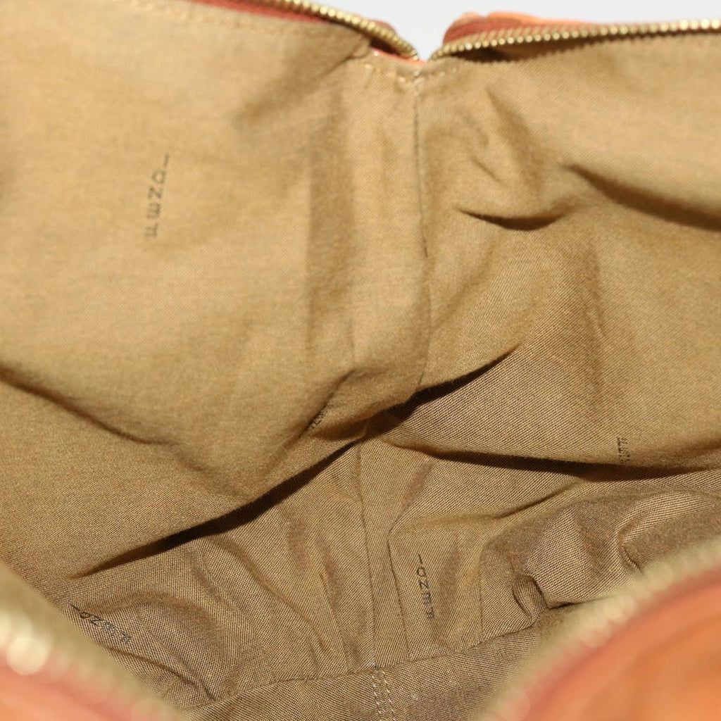 FENDI Tote Bag Leather Brown hk725