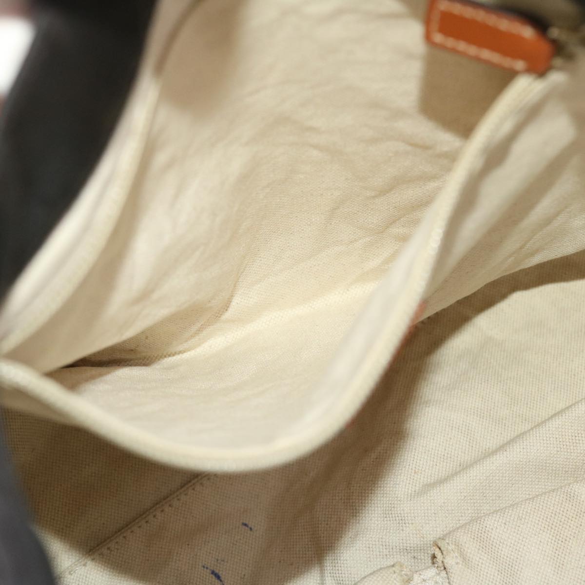 GUCCI GG Canvas Tote Bag Nylon Leather Black Brown 282439 hk770