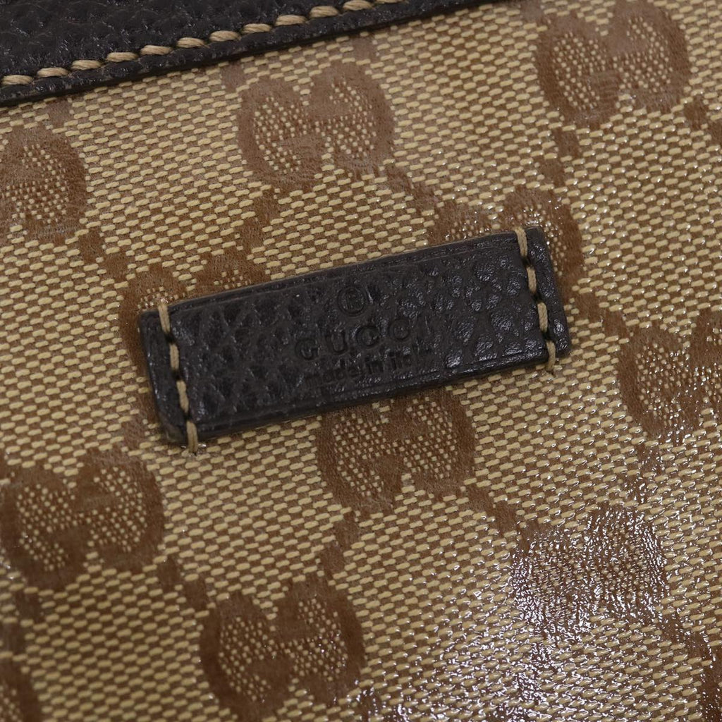 GUCCI GG Crystal Canvas Web Sherry Line Shoulder Bag Beige 293599 hk775