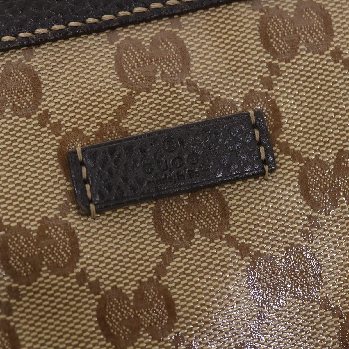 GUCCI GG Crystal Canvas Web Sherry Line Shoulder Bag Beige 293599 hk775