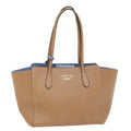 GUCCI Tote Bag Leather Beige 354408 hk837