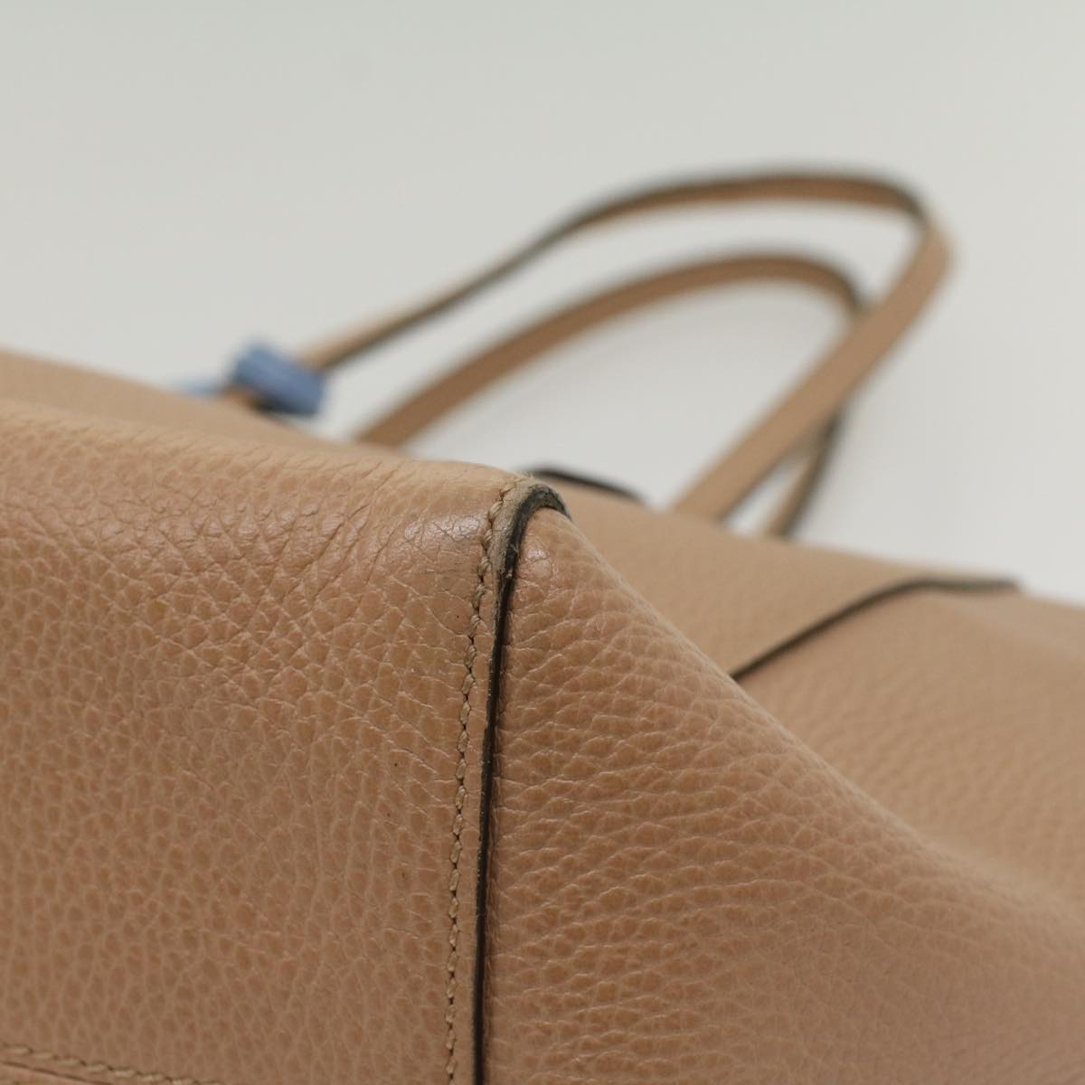 GUCCI Tote Bag Leather Beige 354408 hk837