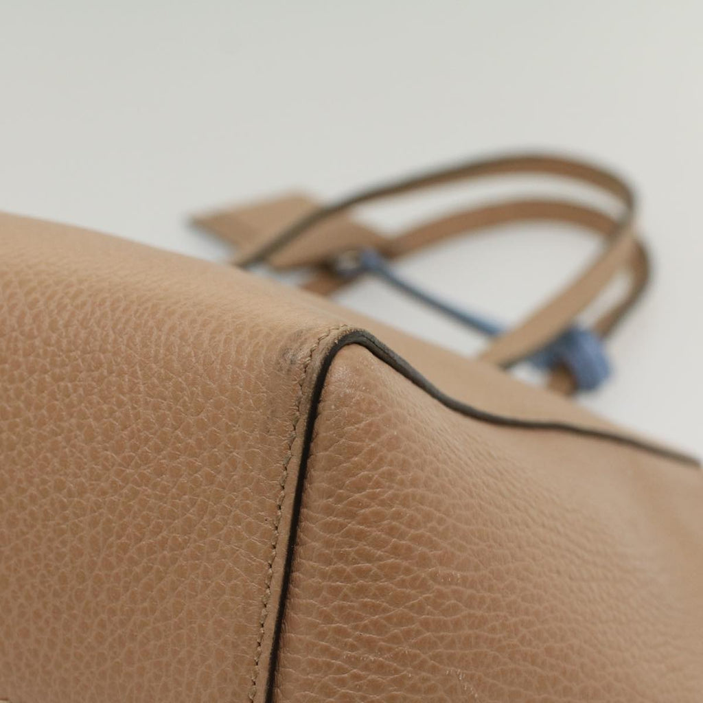 GUCCI Tote Bag Leather Beige 354408 hk837