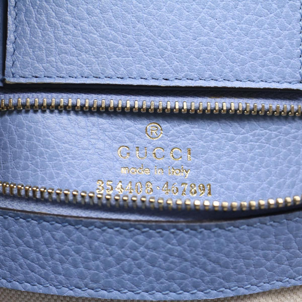 GUCCI Tote Bag Leather Beige 354408 hk837